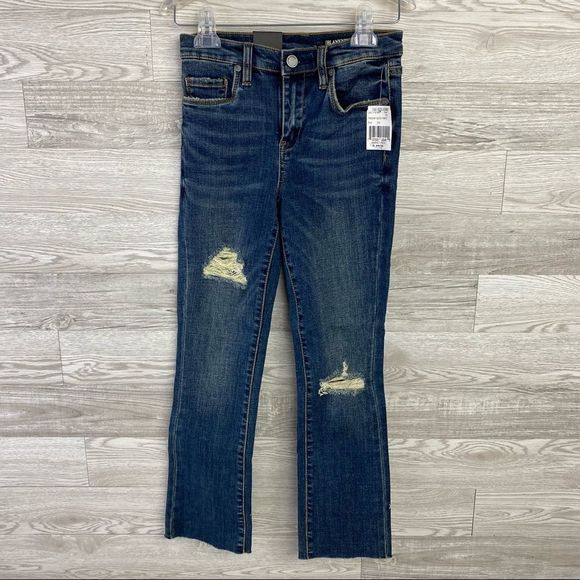 NWT BLANK NYC The Bowery Distressed Bootcut Jeans - Picture 12 of 13